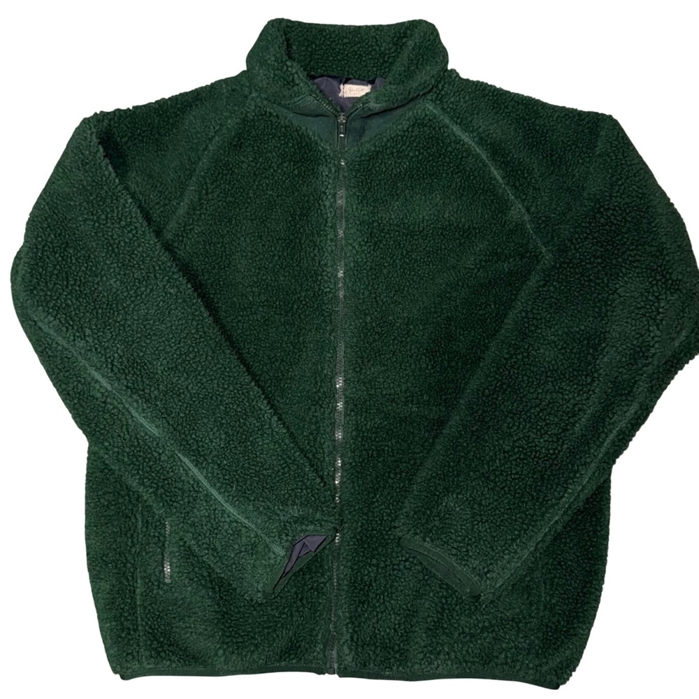 John Galt Brandy Melville Sherpa Fleece Jacket Gorpcore OS Green